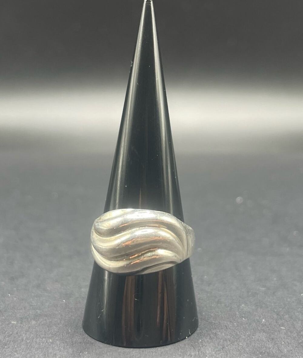 Large CPT Sterling Silver RIng Band Size 10.75 Signed 925 TH Jewelry 5.29 Grams